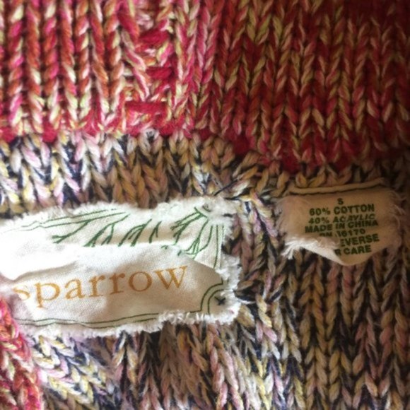 Anthropologie Sparrow Train of Thoughts belted cardigan sweater - Picture 7 of 8